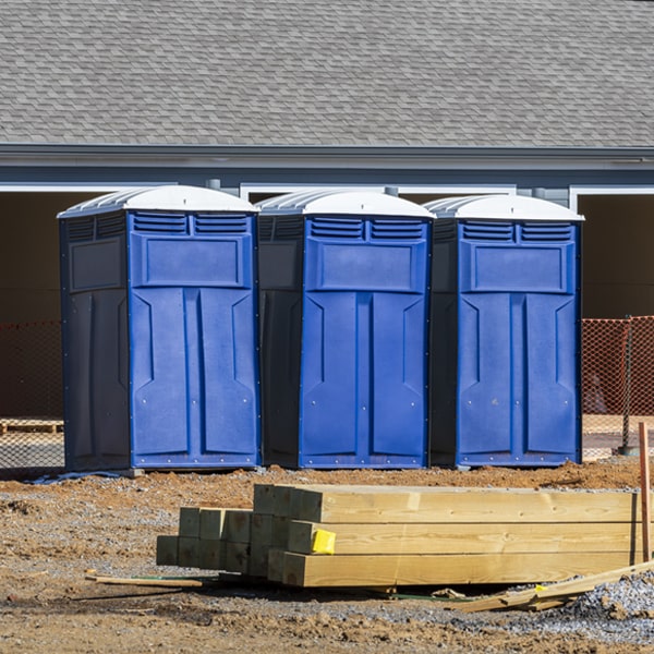 what is the cost difference between standard and deluxe porta potty rentals in Industry